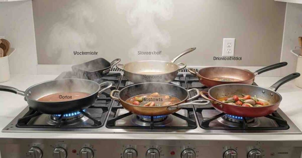 Impact of Pan Material on Steam