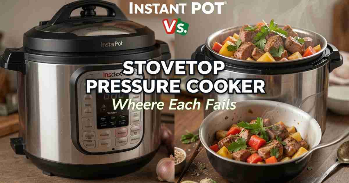 Instant Pot Vs. Stovetop Pressure Cooker Where Each Fails[1]