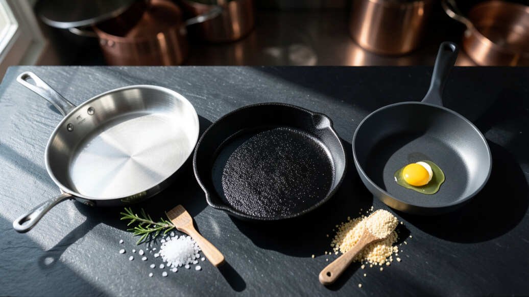 Frying Pan Materials Compared: Stainless, Cast Iron, Non-Stick