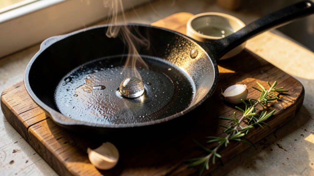 How To Test If Your Skillet Is Hot Enough Without A Thermometer