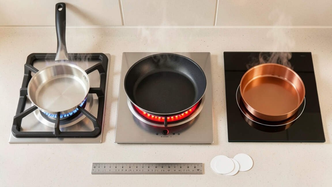 Matching Rules for Gas, Electric, and Induction Stoves