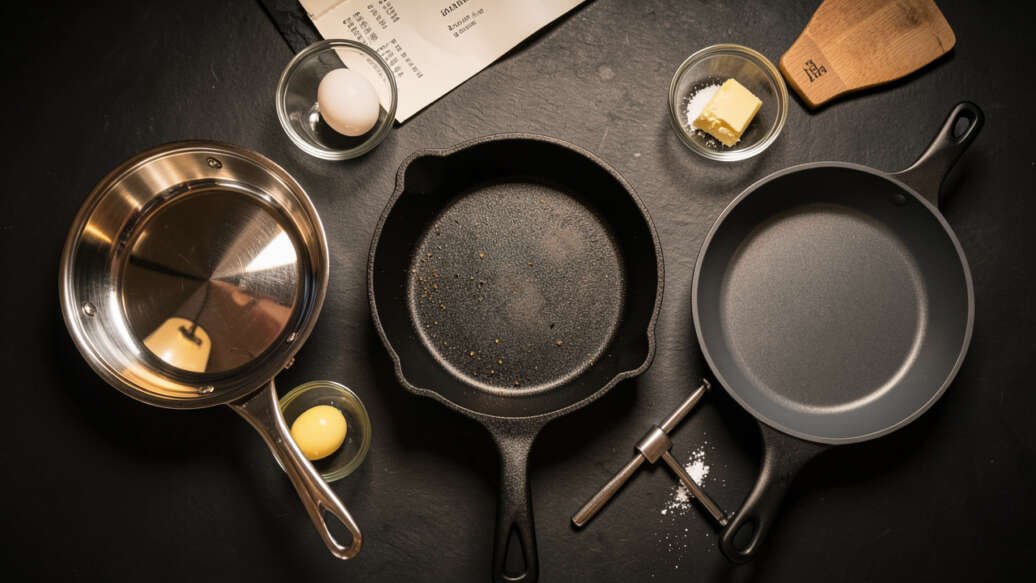 Side-by-Side Comparison of the Three Pan Materials