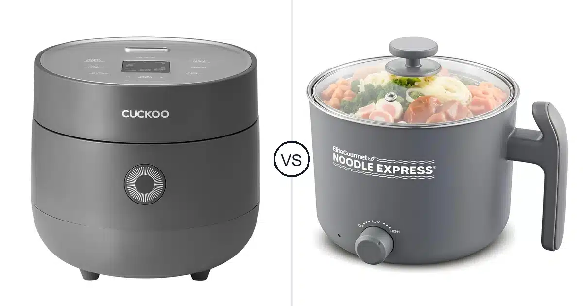 Comparison of CUCKOO CR-0675FG and Elite Gourmet 1.3 Quarts