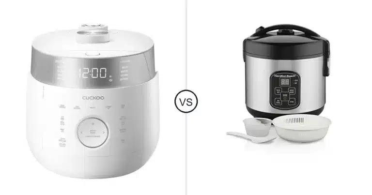 Comparison of CUCKOO CRP-LHTR1009FW and Hamilton Beach 37518