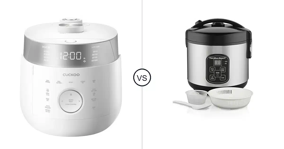 Comparison of CUCKOO CRP-LHTR1009FW and Hamilton Beach 37518
