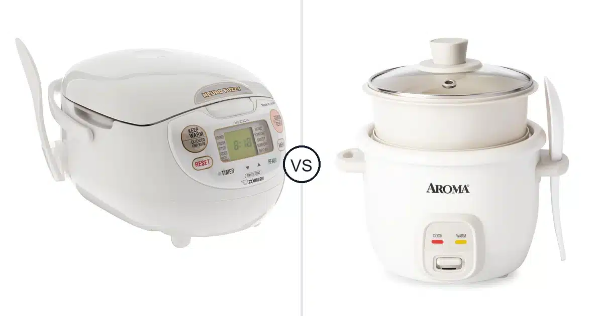 Comparison of Zojirushi NS-ZCC10 and AROMA ® CoreCoat Rice Cooker