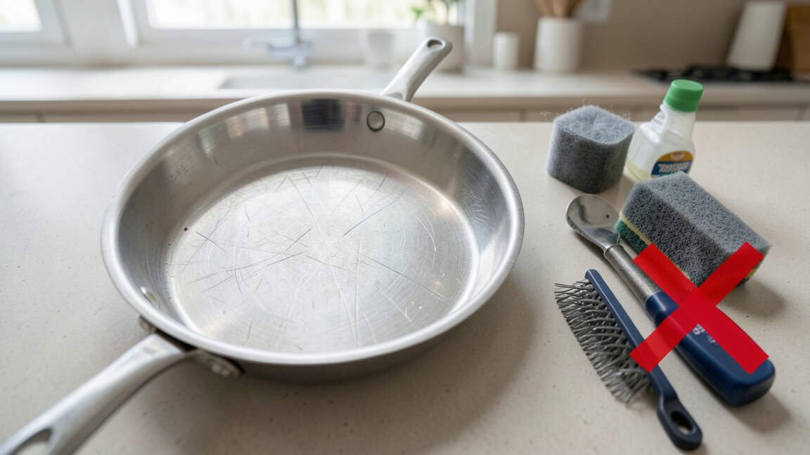 What to Avoid When Cleaning Scratched Skillets