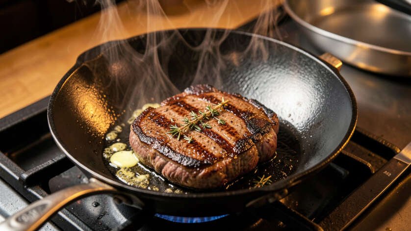 Why Frying Pan Weight Matters More Than Brand For Searing