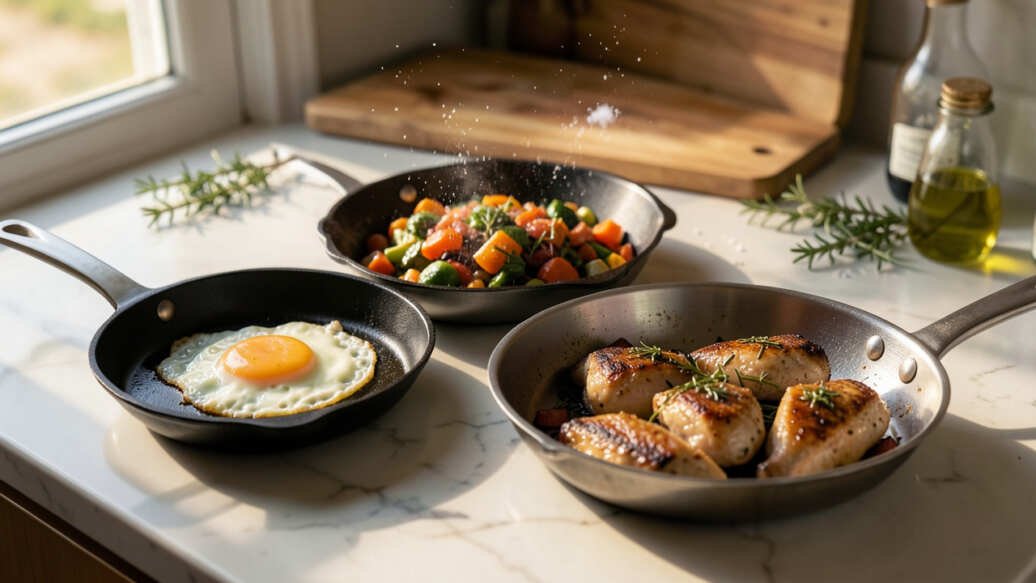 Why Most Home Cooks Need Three Frying Pan Sizes, Not One