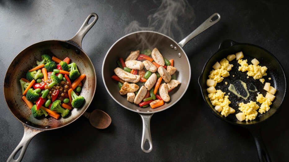 Head-to-Head Comparison: Wok vs Stir-Fry Pan vs Skillet