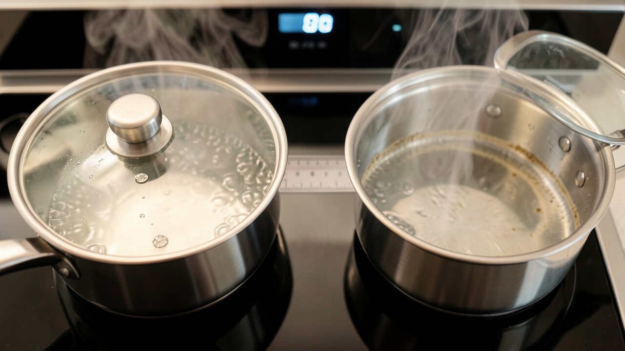 How Lid Fit Affects Saucepan Cooking Time and Water Loss