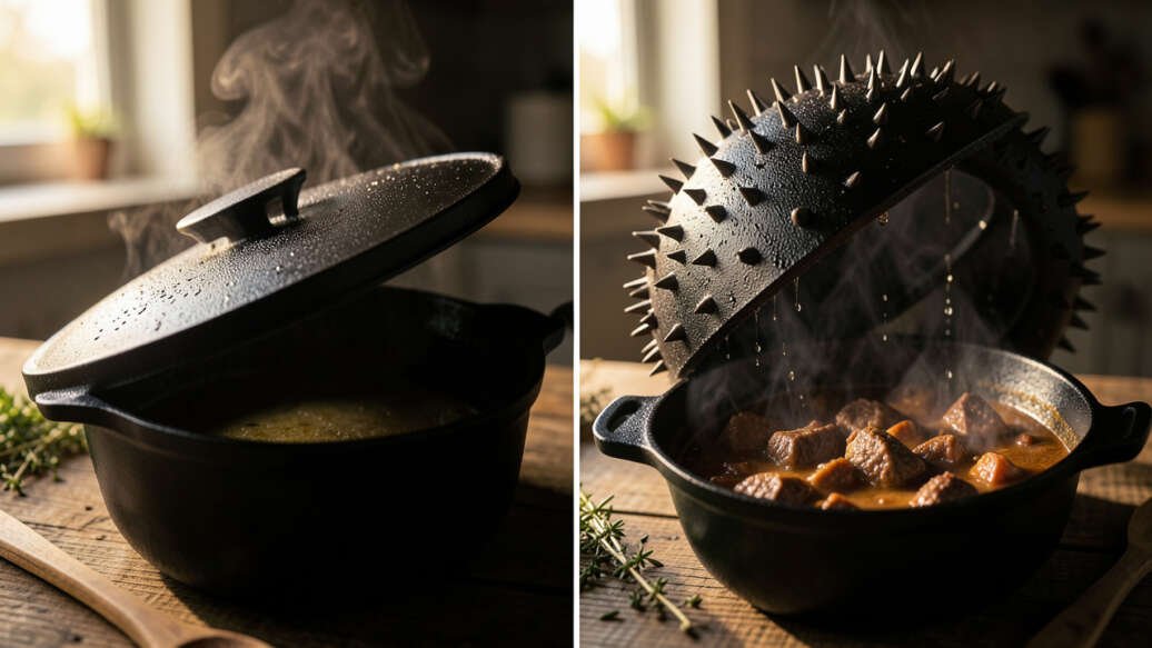 How to Choose Between a Spiked and Flat Lid Dutch Oven