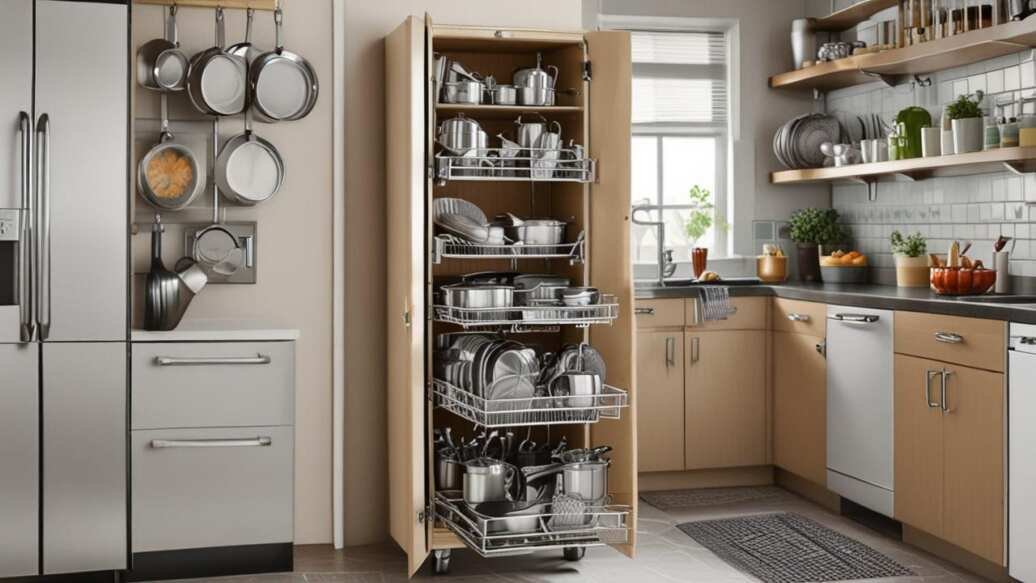 How to Organize Pots and Pans Inside Base Cabinets
