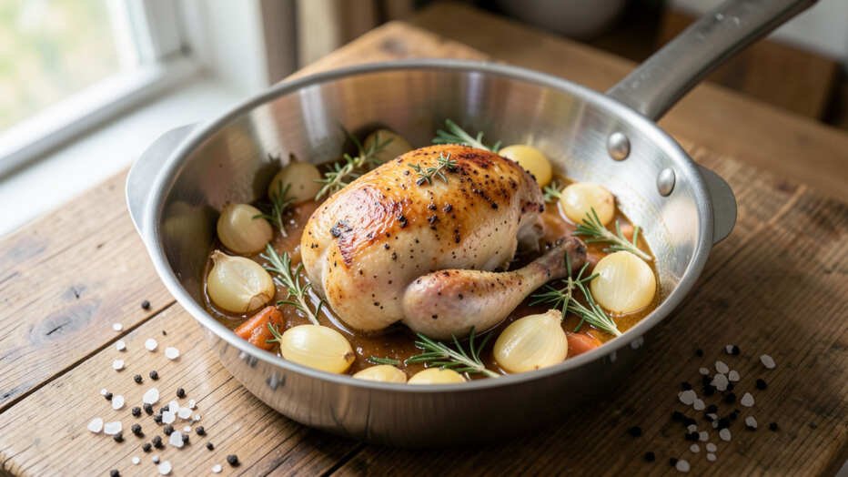 How to Use a Sauté Pan as a Roasting Vessel for Small Roasts