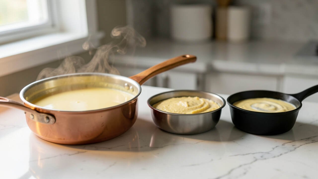 Quick Comparison Table: Saucepan Materials for Smooth Béchamel