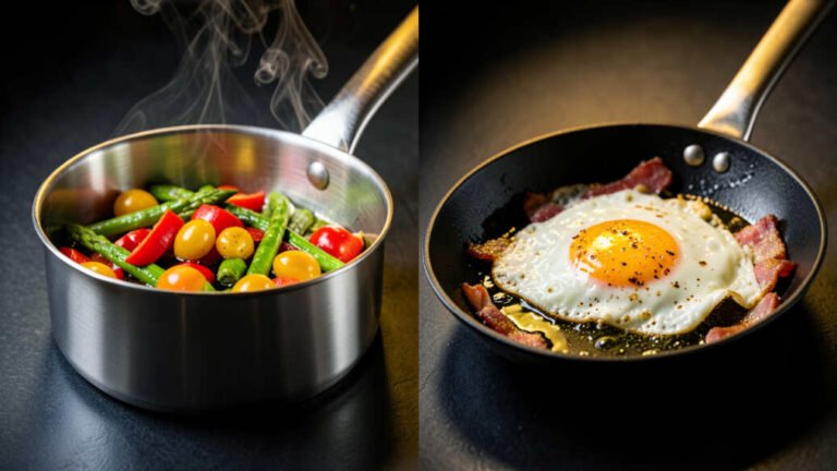 Sauté Pan vs Frying Pan: Why High Walls Beat Sloped Daily