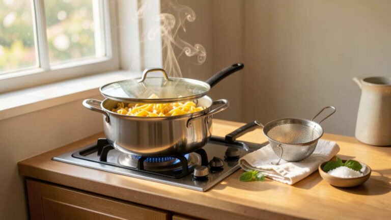The Right Saucepan for Boiling Pasta in a Studio Apartment