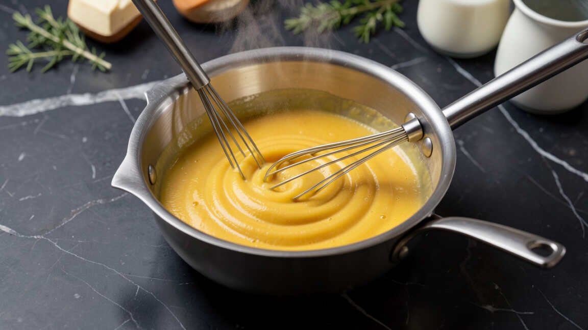The Saucier Pan Shape: Why Curved Sides Help Whisking Today