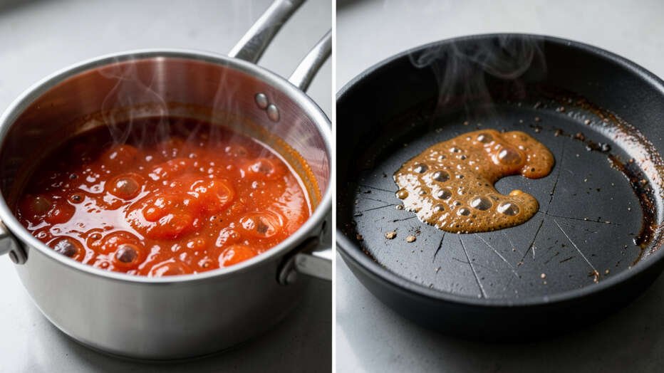 Why Does Non-Stick Struggle with Acidic Sauces?