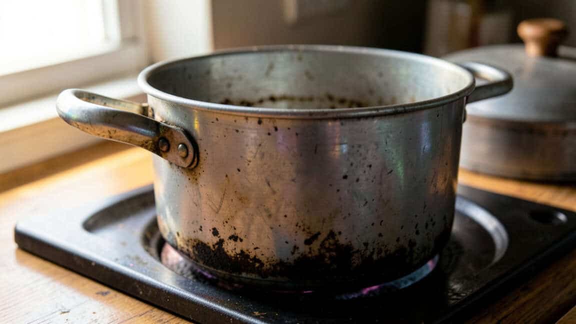 Why Old Aluminum Stockpots Discolor and What That Means Now