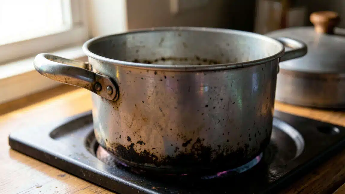 Why Old Aluminum Stockpots Discolor and What That Means Now