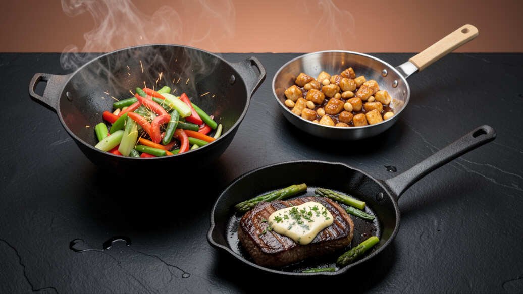 Wok vs Stir-Fry Pan vs Skillet: When Each Shape Wins Daily